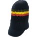 Pan African Large Knitted Peaked Rasta Hat