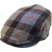 100% Wool Checked Flat Cap