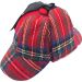 Tartan Pattern Sherlock Holmes Deerstalker Hat