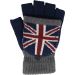 Convertible Union Jack Fingerless Mithen Gloves (12Pcs)