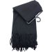 Plain Black Winter Scarves (12Pcs)