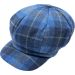 Women’s Checked Tweed Newsboy Cap
