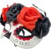 Classic Floral Half-Skull Mask