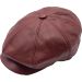 Genuine Leather Newsboy Hat
