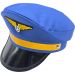 Fancy Blue Pilot Captain Hat