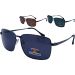 Polarized Rectangular Classic Look Sunglasses (12pcs)