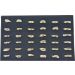 Simple Round Stainless Steel Gold Rings (Box-36Pcs)