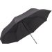Classic Black Mini Folding Travel Umbrella - Open