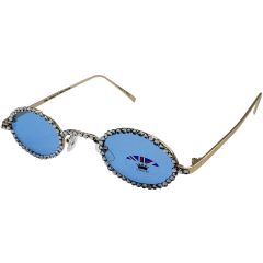 Fashion Small Oval Shape with Crystals (12Pcs)