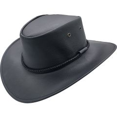 Classic Faux Leather Cowboy Hat