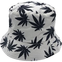 Marijuana Leaf Fisherman Bucket Hats (12Pcs)