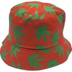 Marijuana Leaf Fisherman Bucket Hats (12Pcs)