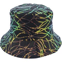 Summer Sequin Bucket Hats (12Pcs)