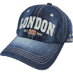 London Denim Baseball Caps (12Pcs)