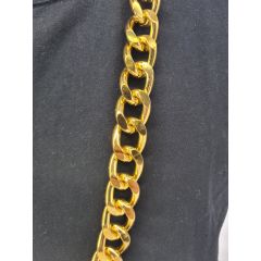 Long Gold Metal Hip Hop Chain (12Pcs)