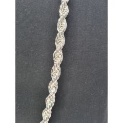 Long Silver Rope Chain (12Pcs)