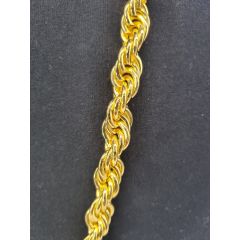 Long Gold Rope Chain (12Pcs)