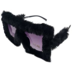 Big Square Fur Sunglasses (12Pcs)