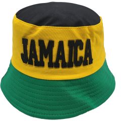Jamaican Pattern Fisherman Bucket Hats (12Pcs)