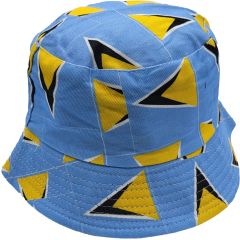 Saint Lucia Fisherman Bucket Hats (12Pcs)