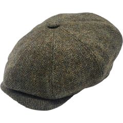 Classic Herringbone Newsboy Cap