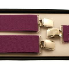 35mm Wide Adjustable Plain Braces / Suspenders - Boxed