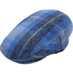 Classic Checked Wool Flat Cap
