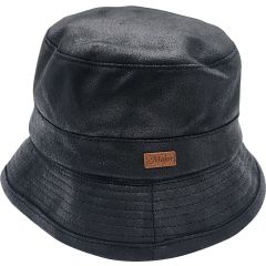Classic Faux Leather Bucket Hat