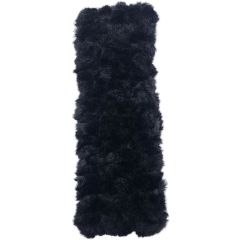 Black Faux Fur Headband (12Pcs)