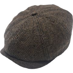 Classic Herringbone Newsboy Cap (12pCS)
