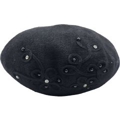 Women's Beaded Wool Beret (12Pcs)