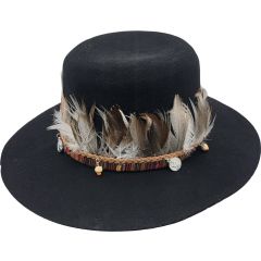 Wool Felt Boater Hat