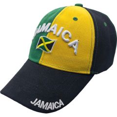 Jamaican Flag Baseball Cap (12Pcs)
