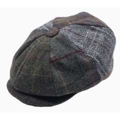 Wool Patchwork Newsboy Caps