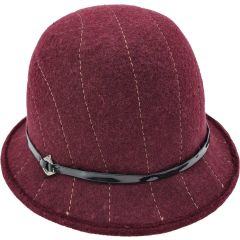 Women's 100% Wool Cloche Hat
