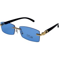 Classic Rectangular Rimless Sunglasses (12pcs)