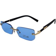 Classic Rectangular Rimless Sunglasses (12pcs)