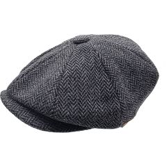 Classic Herringbone Newsboy Cap
