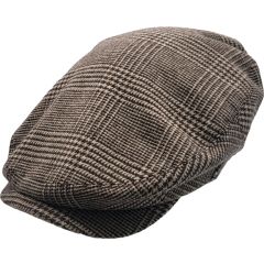 Checked Wool Bond Cap