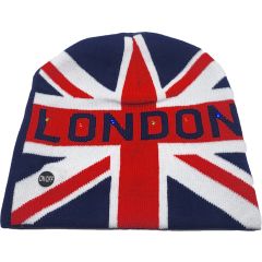 Union Jack Light Up Beanie Hat (12Pcs)