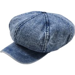 Denim Summer Big Apple Newsboy Cap