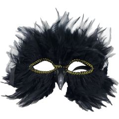 Feather Crow Exquisite Masquerade Mask
