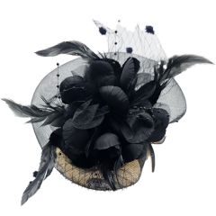 Women’s Elegant Feather & Net Fascinator (6Pcs)