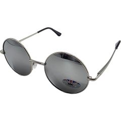 Medium Round Silver Mirror Sunglasses (12Pcs)