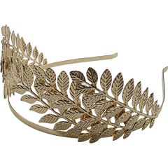 Fancy Greek Goddess Gold Leaf Headband 