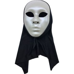 Spooky Halloween Full Face Plain Mask (12Pcs)