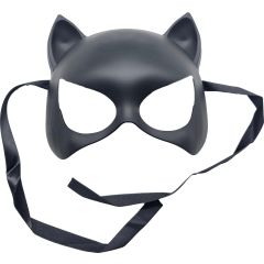 Fancy Half Face Black Cat Mask (12Pcs)