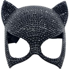 Fancy Black Catwoman Masquerade Mask 