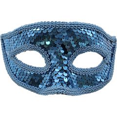 Fancy Sequin Masquerade Half Eye Mask (12Pcs)