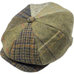Patchwork Eight Panel Newsboy Cap